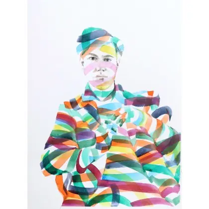 Łatwy zwrot Warhol 30x40cm, akwarela