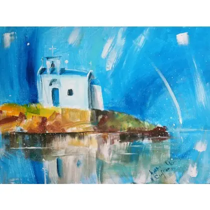 Ekspresowa dostawa Wyspa Afentis Christes Creta. Giclee