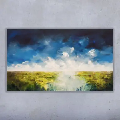 Rozlewisko II- druk 70x120 cm Niska cena