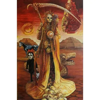 Obniżka ceny Opowieści Santa Muerte akryl na pł