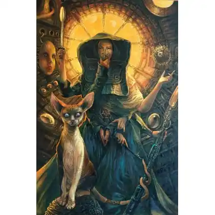 O kocie Bene Gesserit akryl na płót Dostępne od ręki