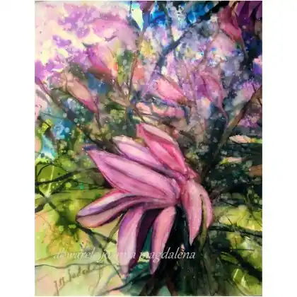 Darmowy zwrot Uwodzenie -akwarela w oprawie 80 x 60