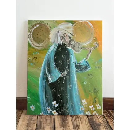 Cena promocyjna Anioł grający na skrzypcach. Giclee