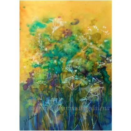 Emanacje-bujność 70 x 50 cm Łatwy zwrot