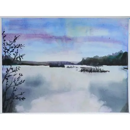 Oferta limitowana Lipków 40x30cm akwarela