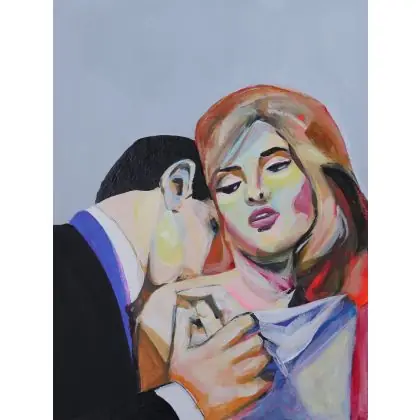 Oferta limitowana Włoski kochanek, akryl, 30 x 40 cm