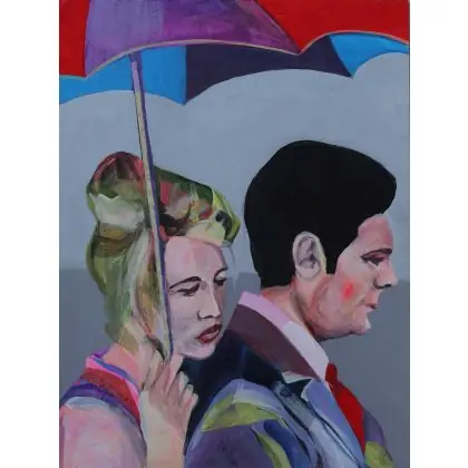 Cena promocyjna Kochankowie, akryl, 30 x 40 cm