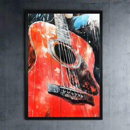 Cena promocyjna Czerwona Gitara - grafika na plakacie na A3