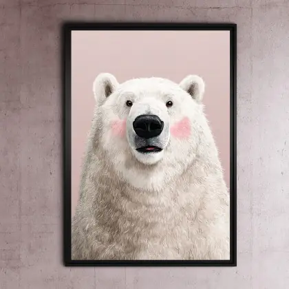 Dodaj do koszyka Miś polarny - grafika na plakacie na A3