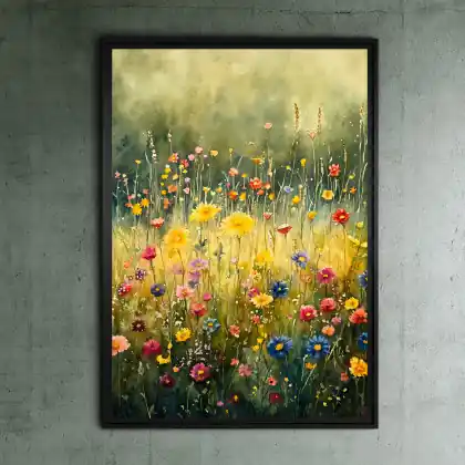 Wiosenna łąka - grafika na plakacie na A3 Zamów teraz