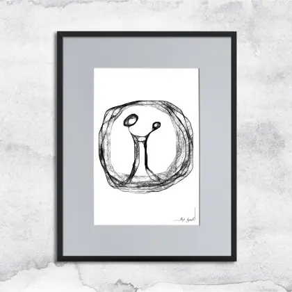 Taniej Autorska grafika z ramą - nr 78
