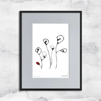 Hit cenowy Grafika z ramą - nr 9 - maki