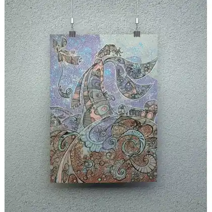 Anioł Bożego Narodzenia. Plakat Darmowy zwrot