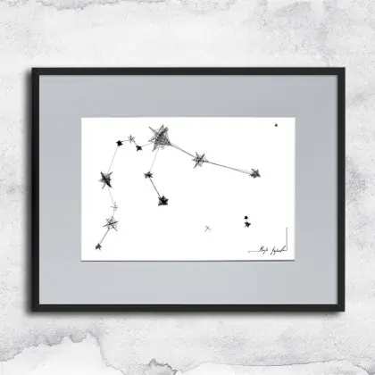 Autorska grafika nr 164 - Wodnik (20.01-18.02) Super okazja