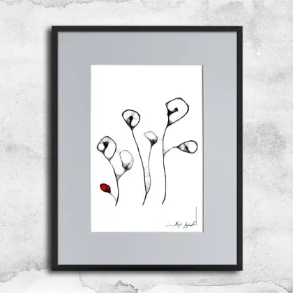 Bestseller Grafika z ramą - nr 9 - maki