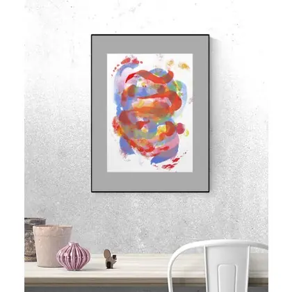 Kompozycja abstrakcyjna - grafika Szybka dostawa