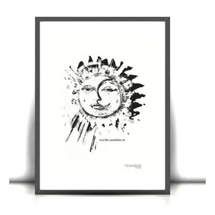 30x40 cm plakat Księzyc i Słońce Kup teraz