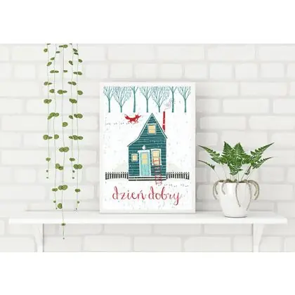 Oferta plakat. domek i dzień dobry (A3)