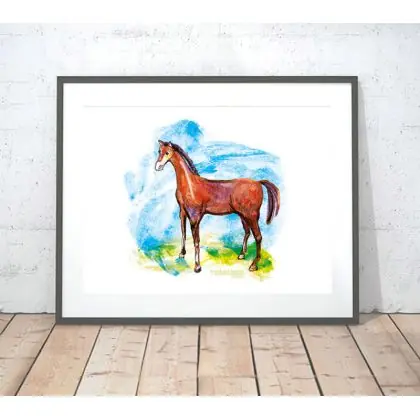 Obniżka ceny 30x40cm konik plakat dla dzieci