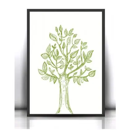 21x30 cm - Drzewo plakat botaniczny Łatwy zwrot