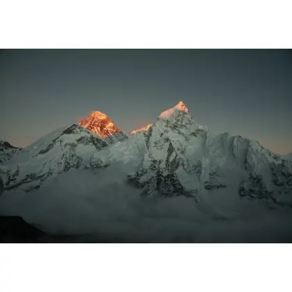 Everest i Lhotse o zachodzie Nie przegap