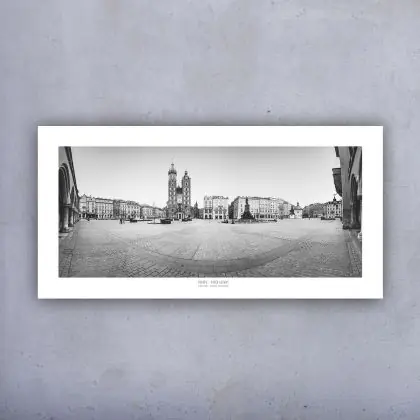 Plakat panorama- Kraków Rynek 1-100x50 Rabat