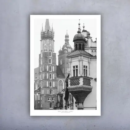 Okazja Plakat 100x70 - Kraków Mariacki i Sukie