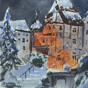 Zimowy wieczór na Starym Mieście Nowość