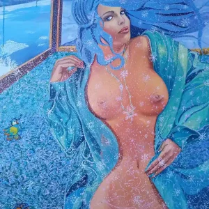 Zimowa wizyta. Symboliczne odbicie nagości Okazja