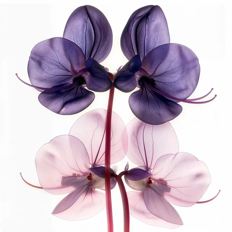 A Botanical 68 Eteryczny róż i fioletowy rozkwit Bestseller