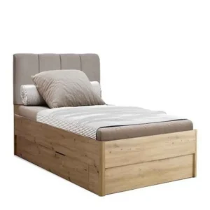 Super okazja Łóżko z tapicerowanym wezgłowiem 90x200 Teddy (TD-31-OA)