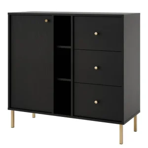 Ekspresowa dostawa Komoda Tokyo 2 Czarny (1F3S, typ 824)