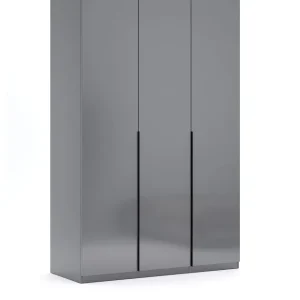Szafa 3-drzwiowa szara 134 cm Teo (TO-23-AG) Super okazja