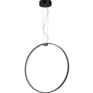 Tylko do końca tygodnia Lampa ring LED Acirculo czarna 60 cm