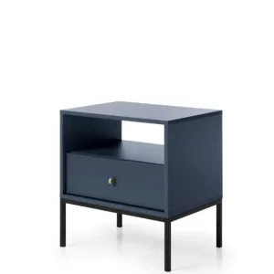 Nie przegap Szafka nocna Mono granatowa (MS54), navy/black