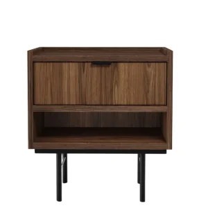 Stolik nocny Edison Brown Warmia Walnut Nowy