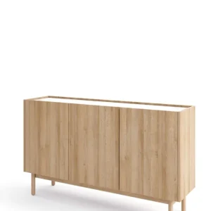 Wysoka jakość Wysoka komoda Boho, trzydrzwiowa (K144/83), dąb riviera