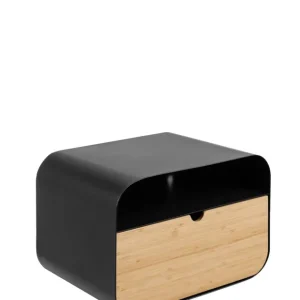 Szafka nocna wisząca Joliet, czarna, drewniana (02972) Oferta czasowa