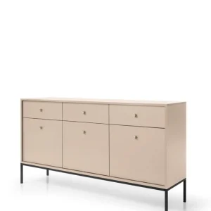 Komoda Mono z szufladami (MKSZ154), beige/black Do wyczerpania zapasów