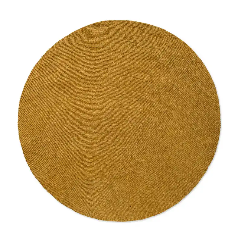 Zniżka Żółty Okrągły Dywan Strukturalny - DECOR ECHO ORCHE ROUND 089706 150x150 cm