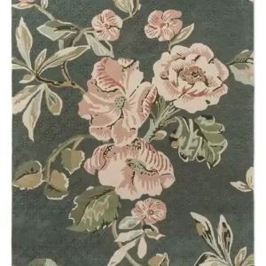 Zielony Dywan w Kwiaty - AYLWORTH TRAIL FERN GREEN 078607 140x200 cm Darmowy zwrot