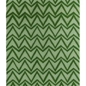 Zielony Dywan Geometryczny - DHURRIE GREEN 426307 140x200 cm Nowość