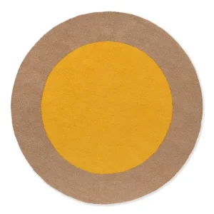 Żółty Dywan Zewnętrzny w kole - FESTIVAL ROUND YELLOW 496306 150x150 cm Nowość