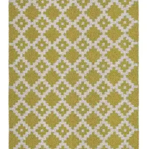 Żółty Dywan Zewnętrzny Winylowy - LEIA MUSTARD 17144 80x150 cm Nowość