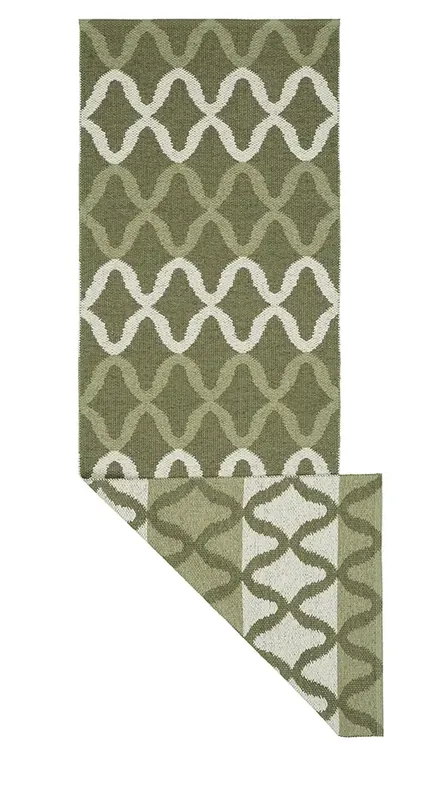 Zielony Chodnik Zewnętrzny Geometryczny Wzór - MADDOX GREEN 21401 70x50 cm Oferta limitowana