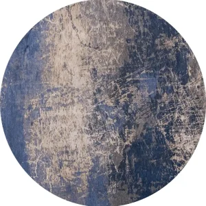 Zniżka Okrągły Dywan - Cracks Abyss Blue Round 8629 240x240 cm