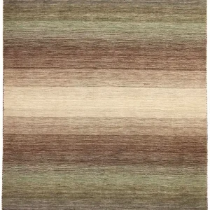 Zielono Brązowy Dywan Cieniowany - PANORAMA GREEN MULTI 7067 60x90 cm Promocja