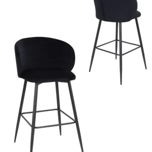 Popularny Hoker do kuchni Ganta black, czarny welwet, glamour