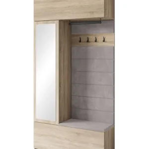 Szafa z siedziskiem do przedpokoju 115 cm garderoba Tejo dąb sonoma (TEJ0091+TEJ244) Oferta czasowa