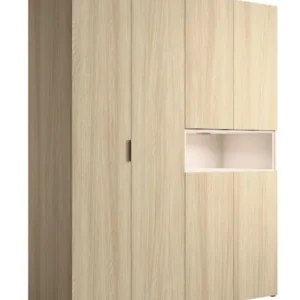 Wysoka jakość Szafa do sypialni, przedpokoju z otwartą półką dąb barista Villa 20 161x202 cm (ID 285016, V1-PD3133/PU1503-20-FSC-B)
